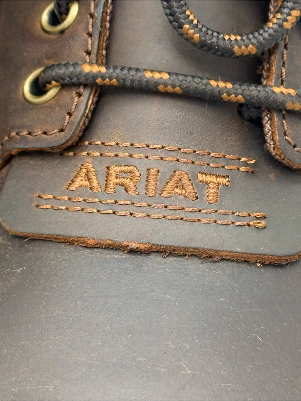 Ariat Brown and Black Men's Lace-Up Work Boots
